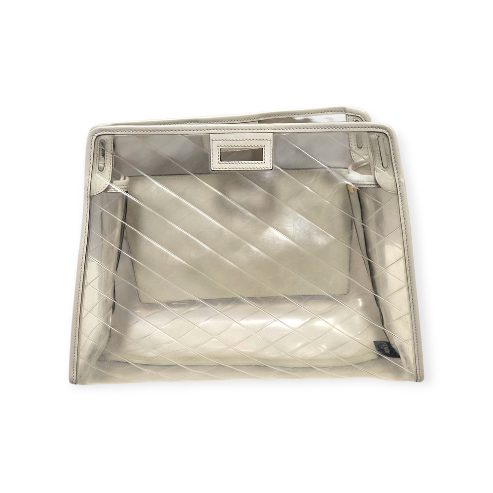 Fendi White Clear 2019 Medium Peekaboo Defender Clear‎ White Authentic Bag - Picture 3 of 11